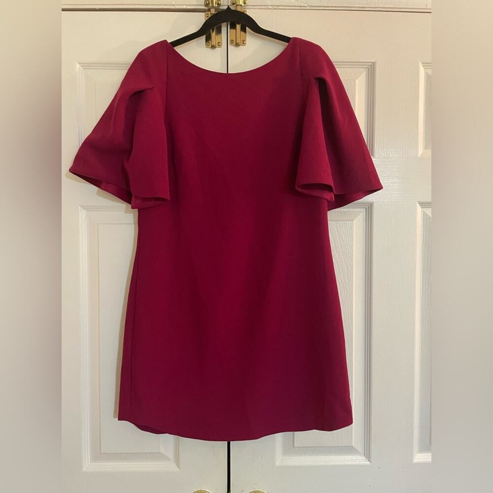 Trina Turk Vibrant Pink flare short sleeve Dress size 10